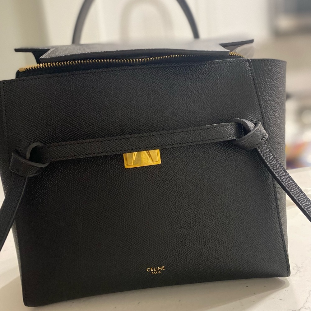 Brand new Celine: MICRO BELT BAG IN BLACK GRAINED CALFSKIN. Purchased in 2022